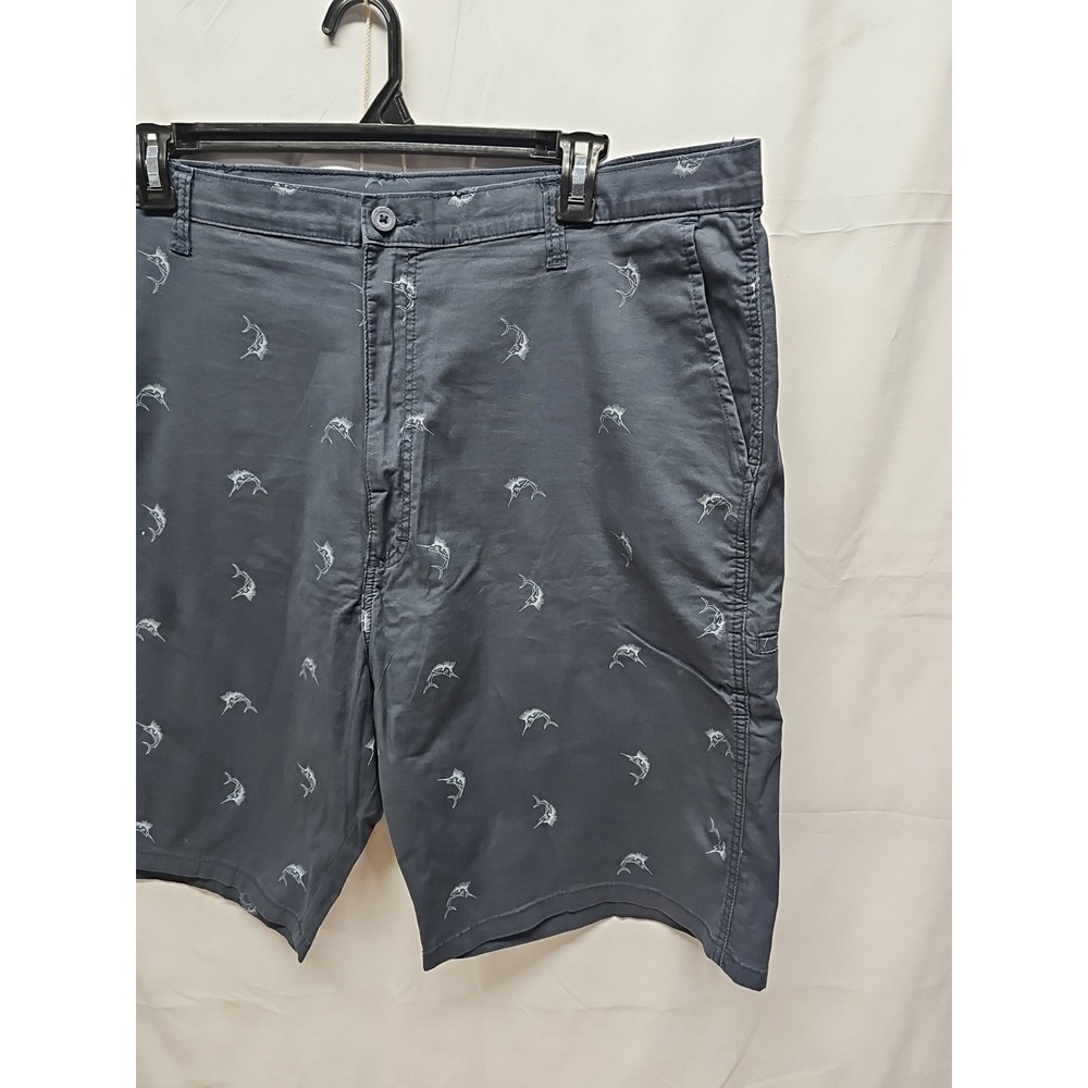 Wrangler Mens Gray Sailfish Casual Cotton Stretch Pockets Chino Short Size 42 - Picture 4 of 12